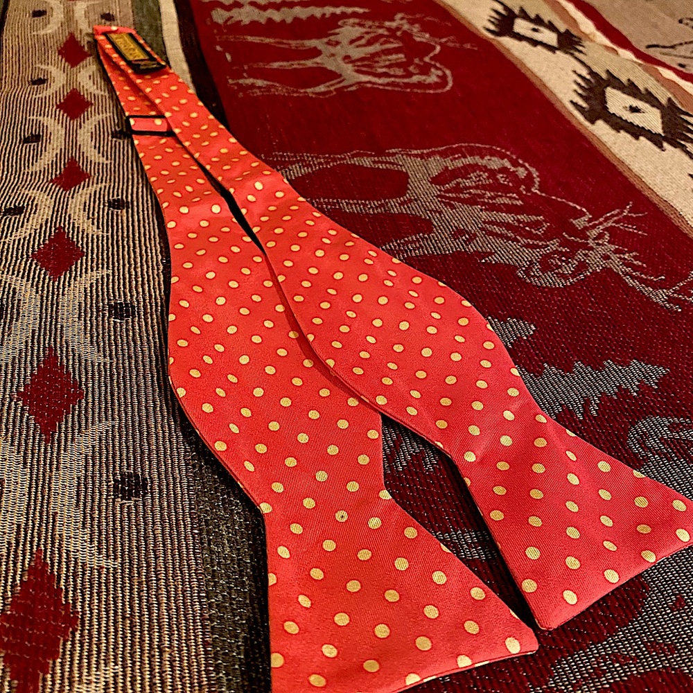 Peter Blair 100% Silk Bow Tie Polkadots USA Made